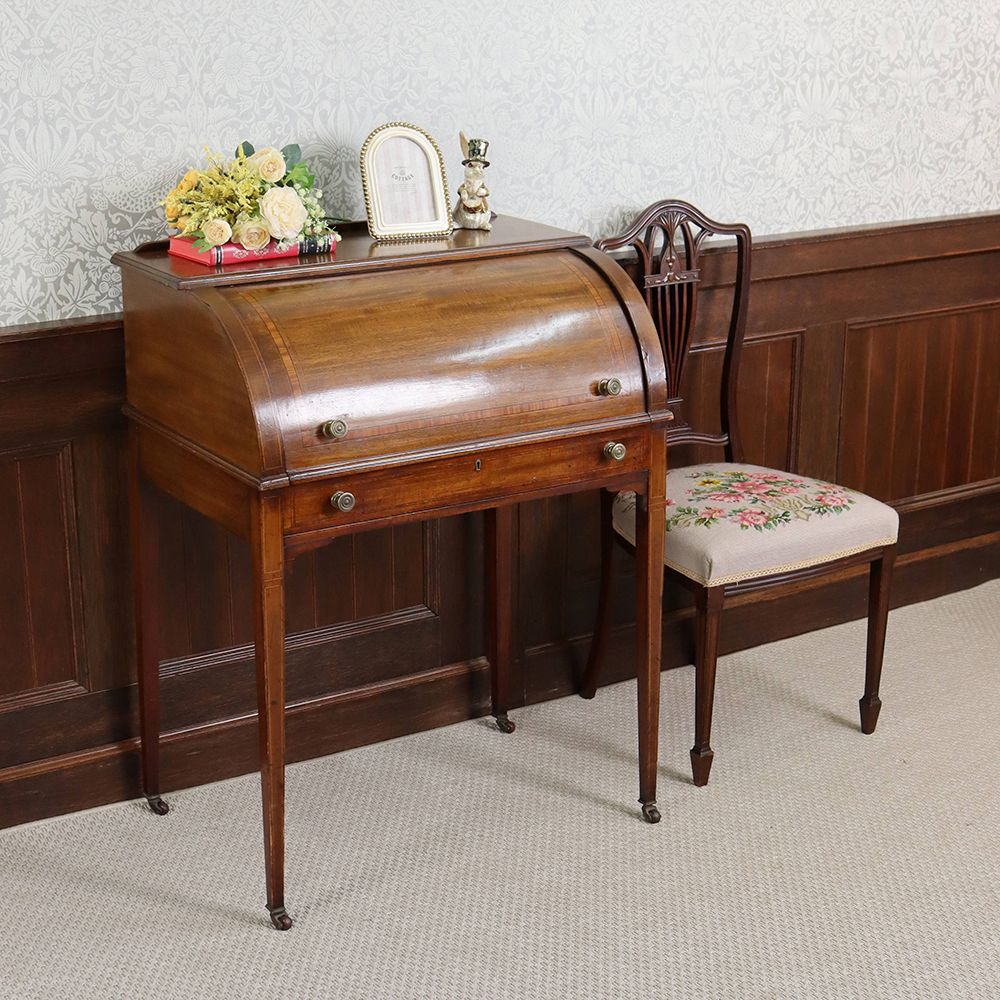 オシャレなロールトップ♪ ライティングデスク VC109-203