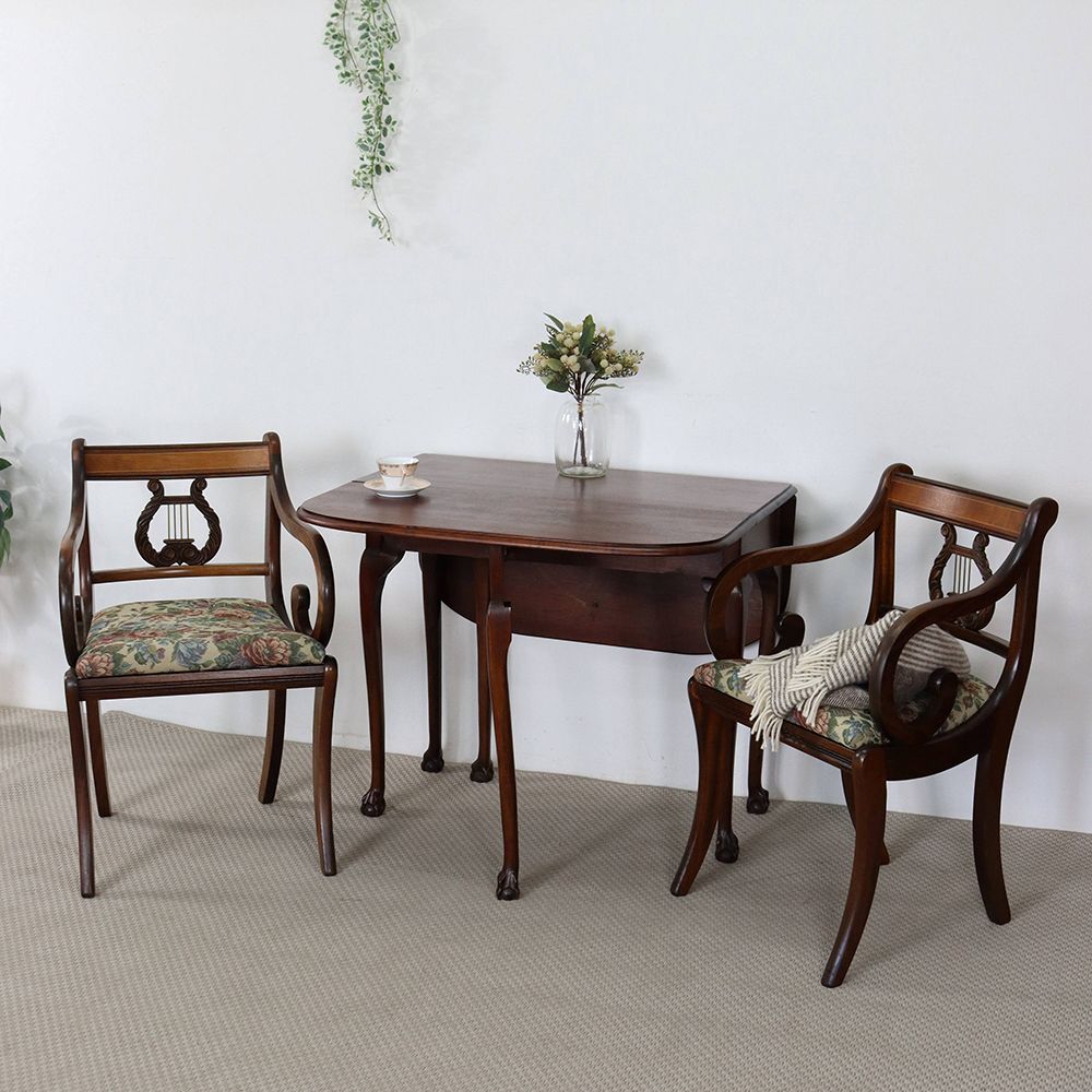 アームがクルン♪ リラ(Lyre)バックアームチェア VC109-207001