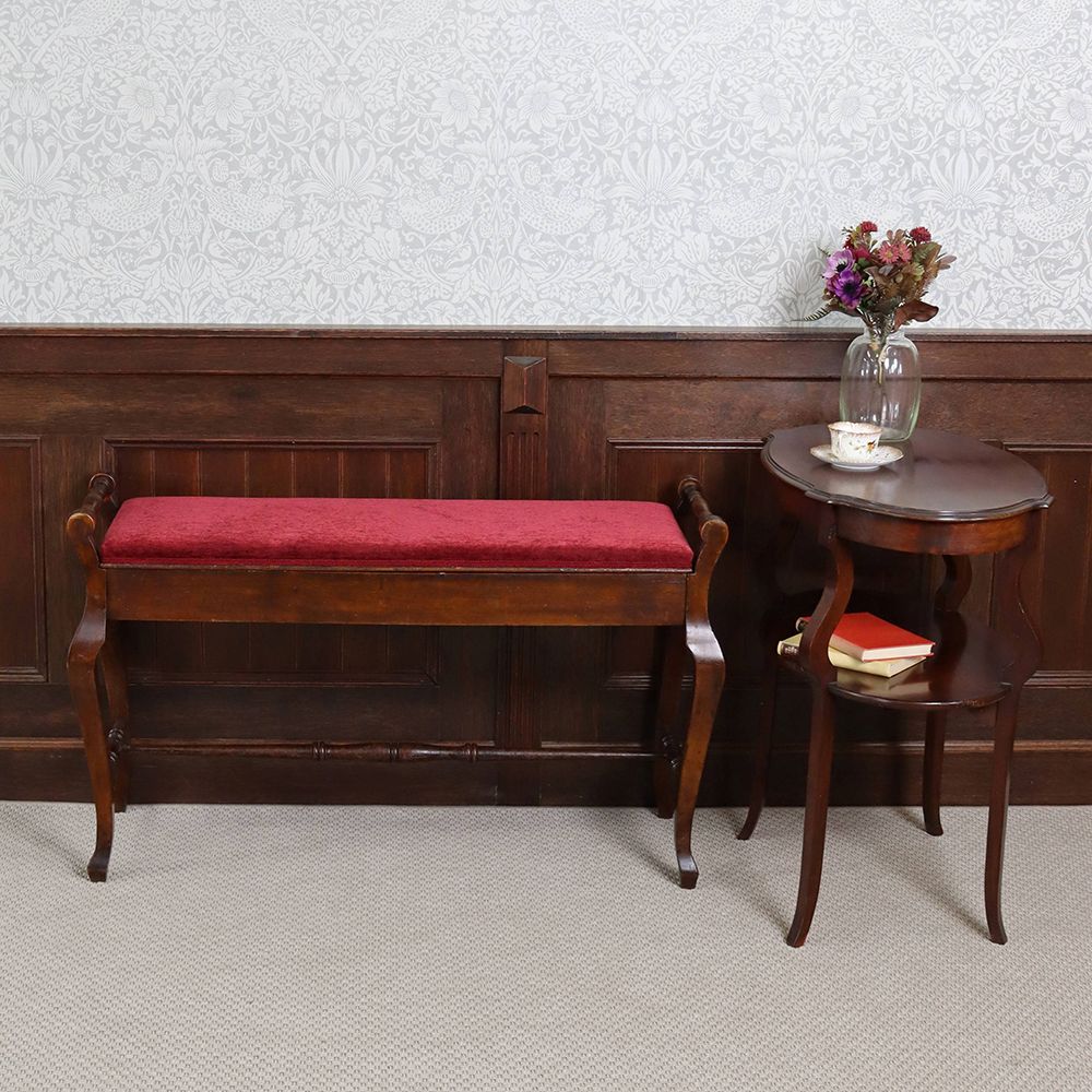 オシャレなベンチに♪ ピアノロングスツール VC110-093