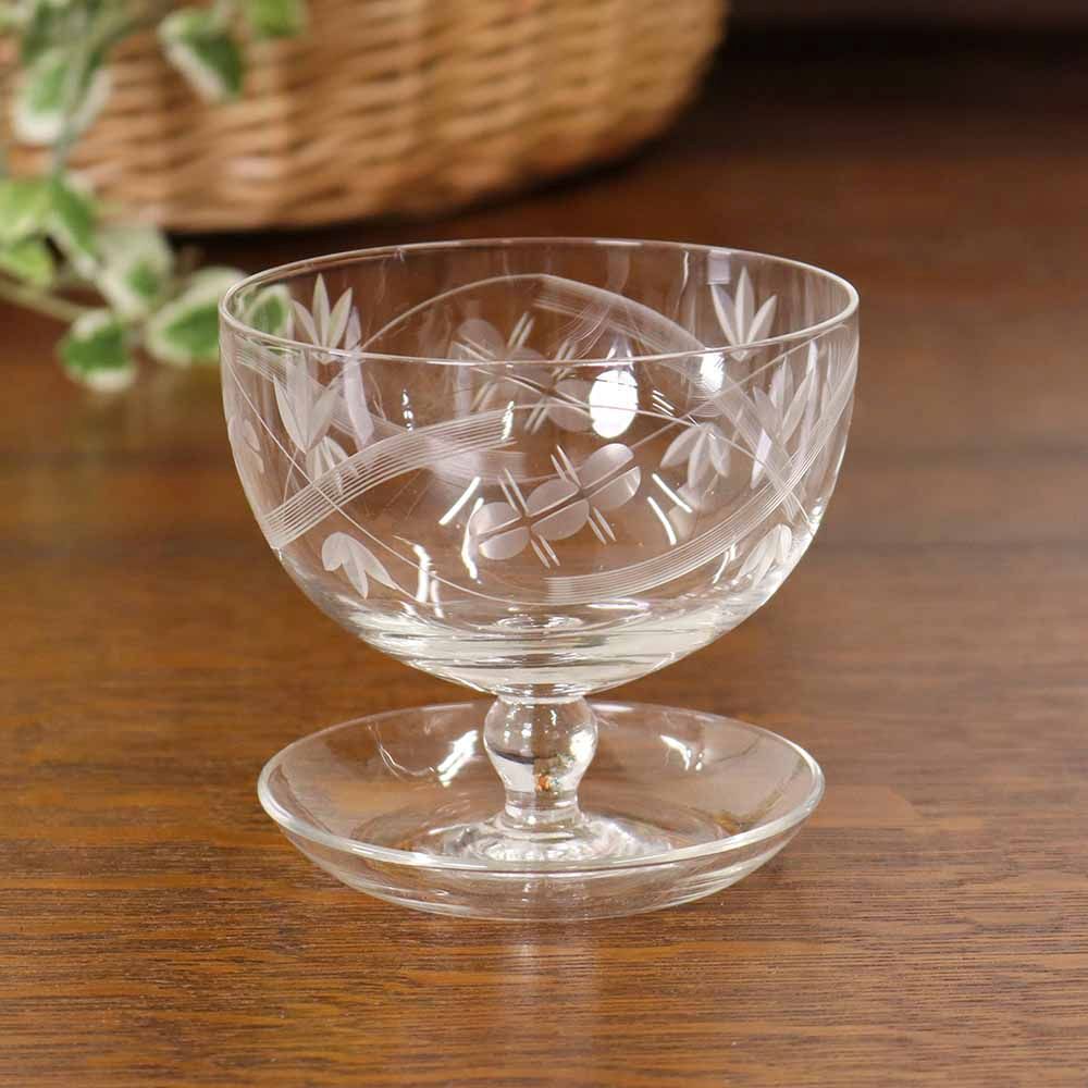 エッチングの装飾がレトロです♪ サンデーグラス VC110-250003