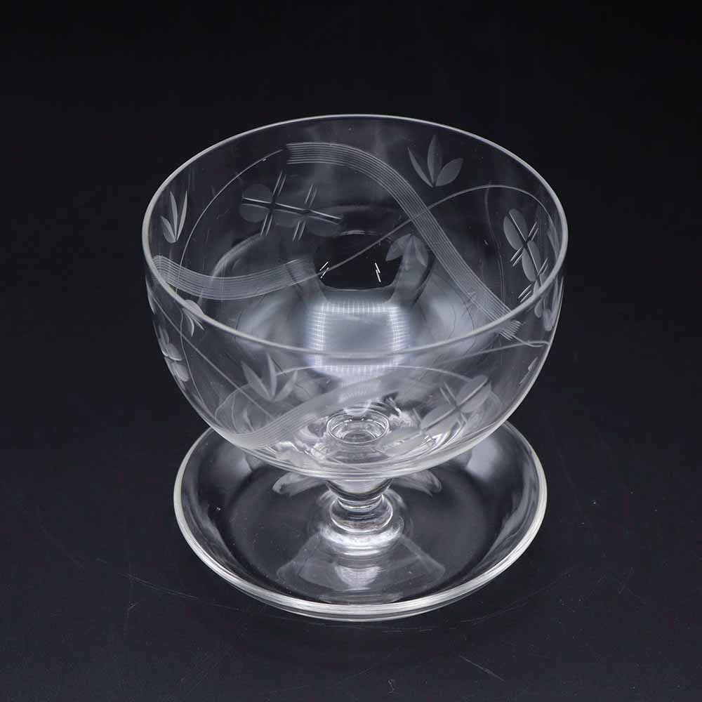 エッチングの装飾がレトロです♪ サンデーグラス VC110-250003