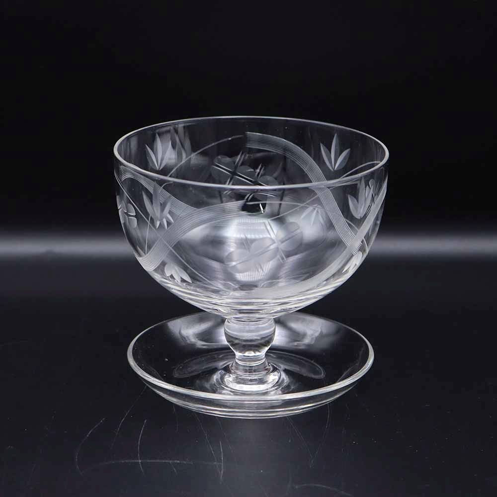 エッチングの装飾がレトロです♪ サンデーグラス VC110-250003