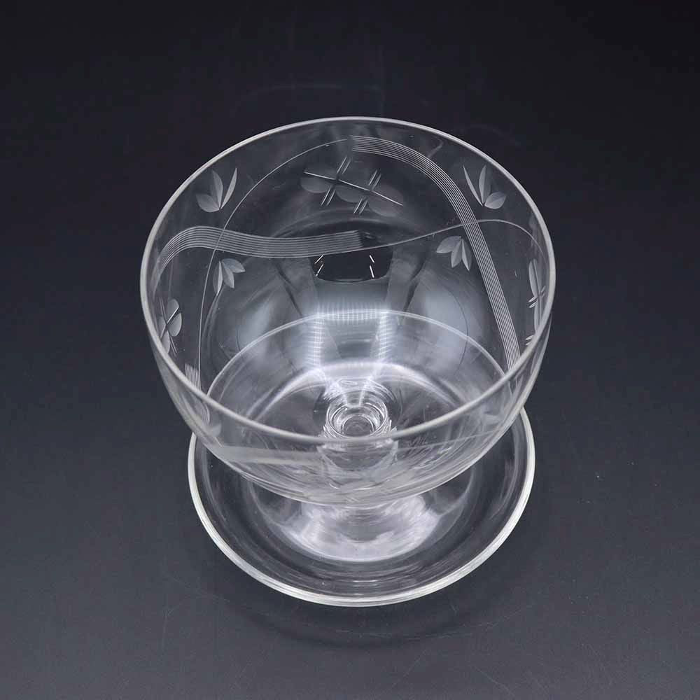 エッチングの装飾がレトロです♪ サンデーグラス VC110-250003