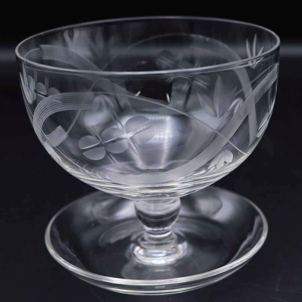 エッチングの装飾がレトロです♪ サンデーグラス VC110-250003