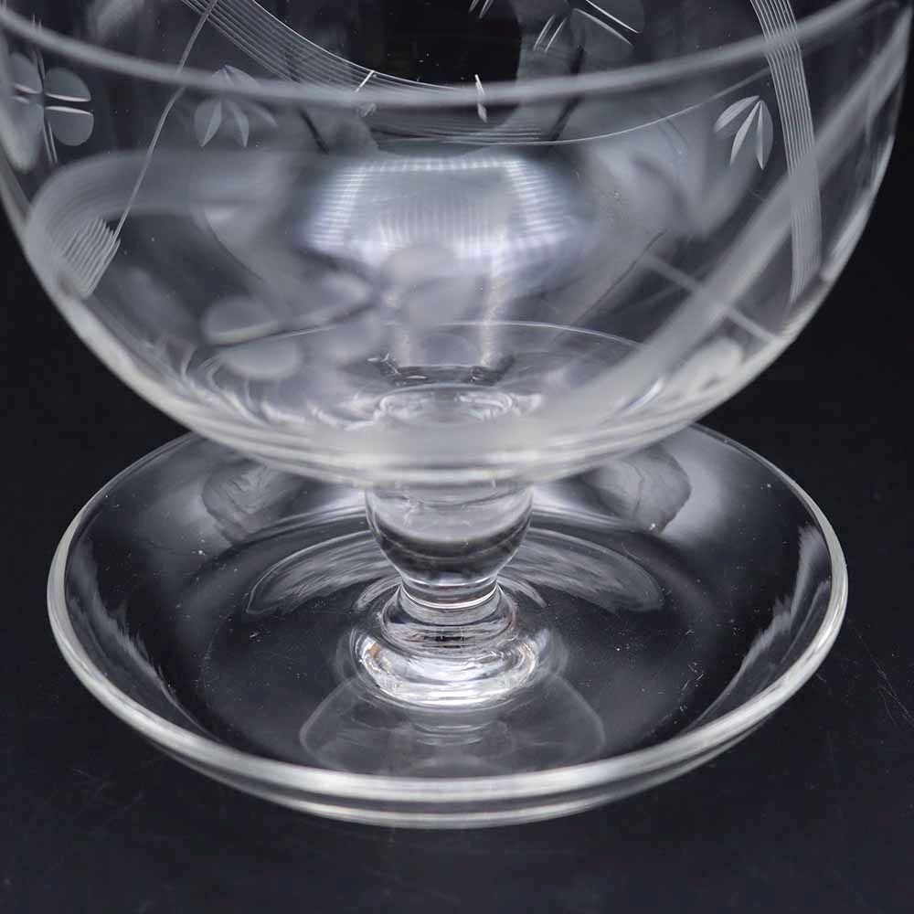 エッチングの装飾がレトロです♪ サンデーグラス VC110-250003