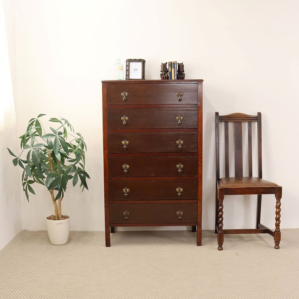 オシャレな把手がアクセント♪ チェスト VC111-005