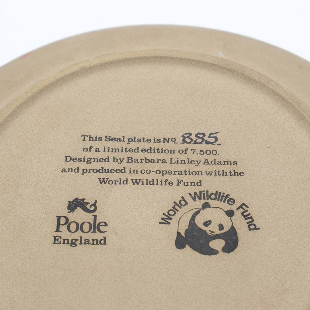 愛らしい表情にほっこり♪ POOLE WWF 英国限定版プレート(885/7,500) VC111-229021