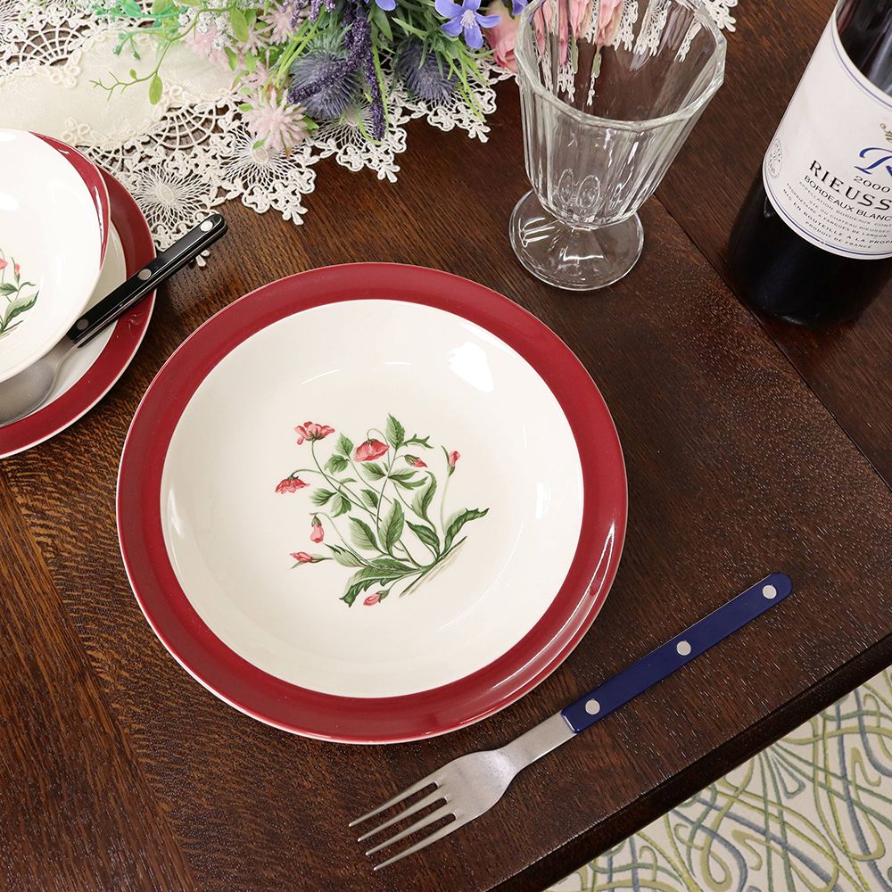まるでボタニカルアート♪ WEDGWOODプレート VC111-241006