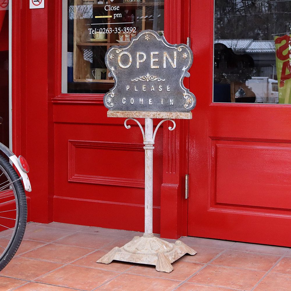 レトロなビンテージ風♪ OPEN＆CLOSEサイン VC112-001