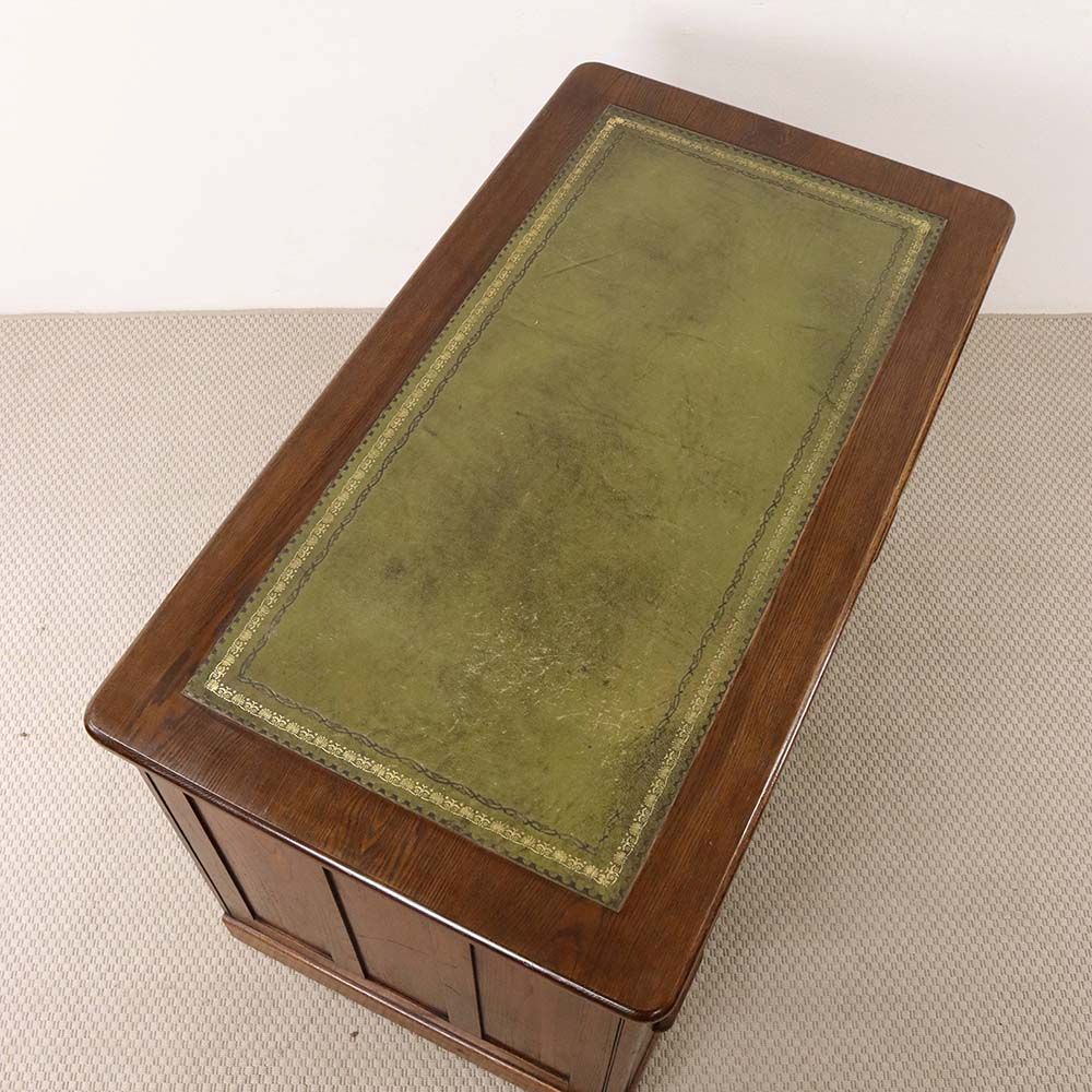 オシャレな革張り天板です♪ デスク VC112-026