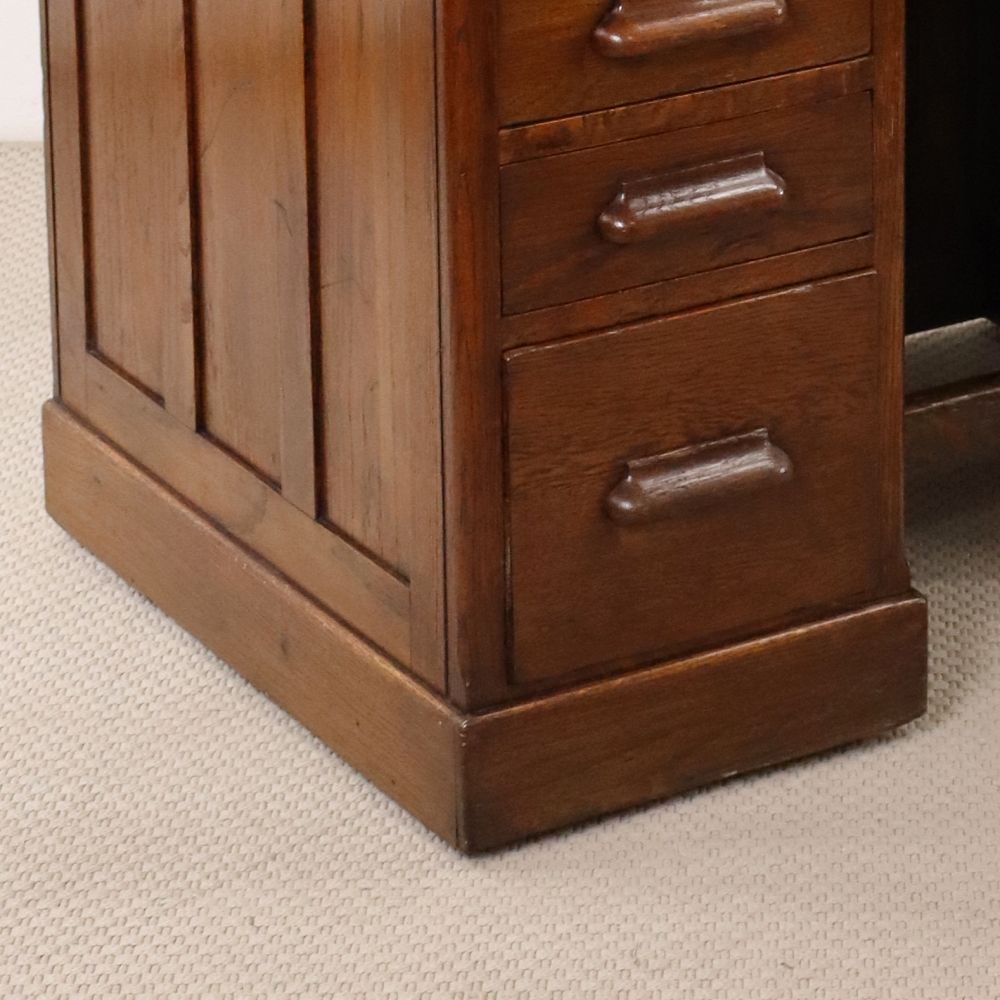 オシャレな革張り天板です♪ デスク VC112-026