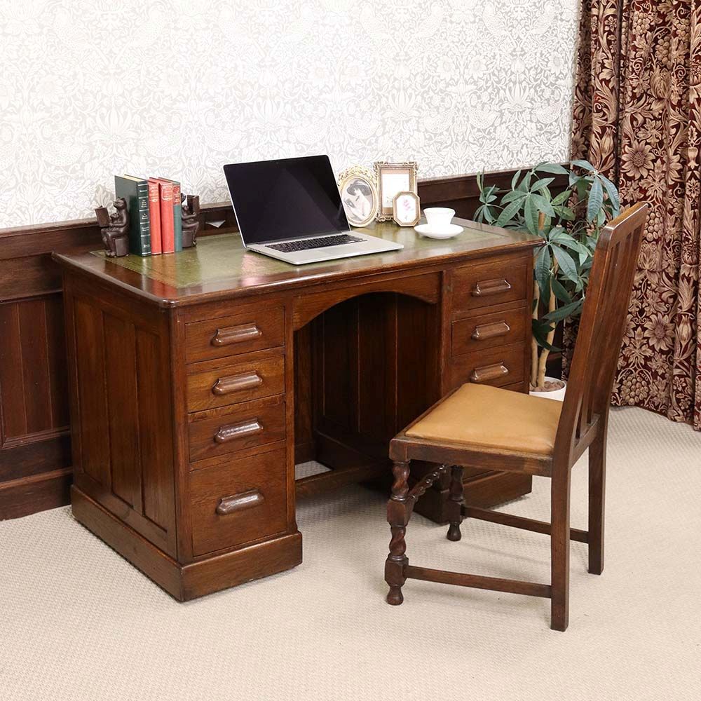 オシャレな革張り天板です♪ デスク VC112-026