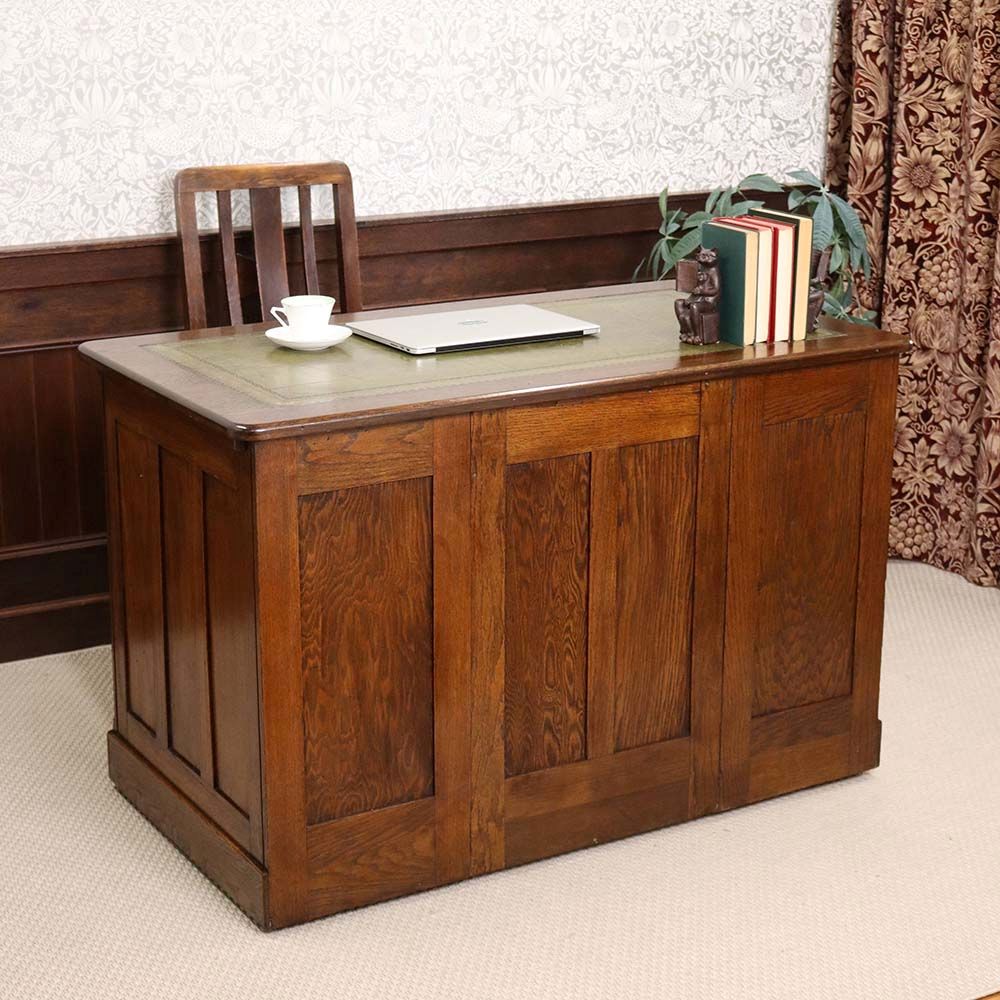 オシャレな革張り天板です♪ デスク VC112-026