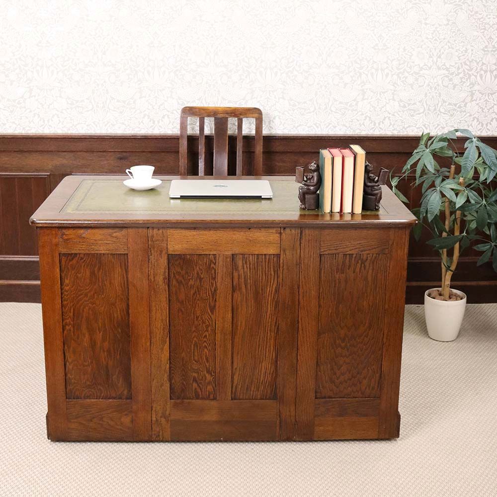 オシャレな革張り天板です♪ デスク VC112-026