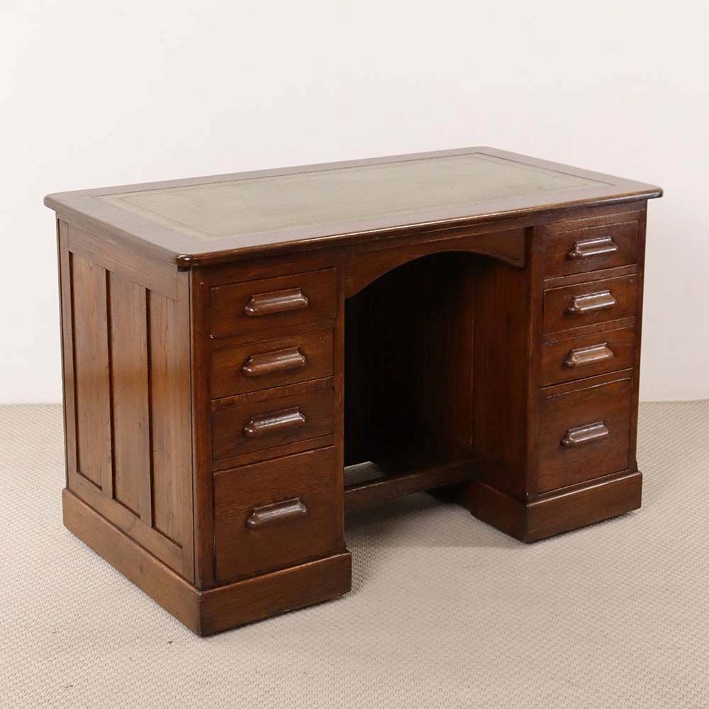 オシャレな革張り天板です♪ デスク VC112-026