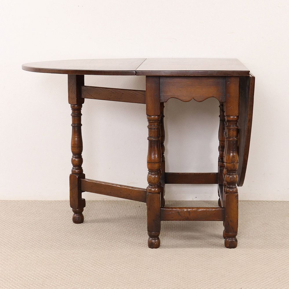 オシャレに揃う挽物細工♪ ゲートレッグテーブル VC112-041002