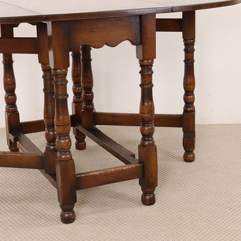 オシャレに揃う挽物細工♪ ゲートレッグテーブル VC112-041002