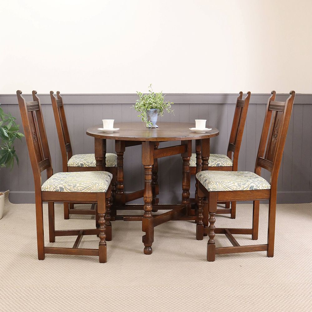 オシャレに揃う挽物細工♪ ゲートレッグテーブル VC112-041002