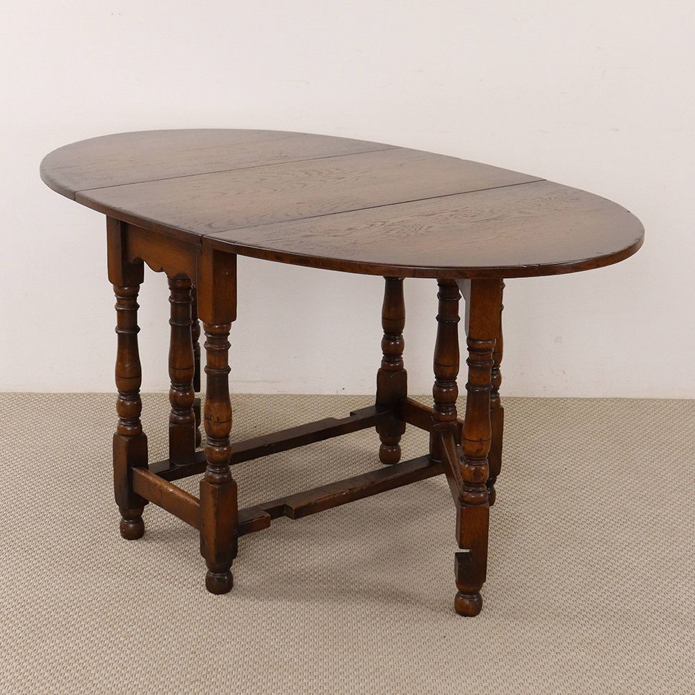 オシャレに揃う挽物細工♪ ゲートレッグテーブル VC112-041002