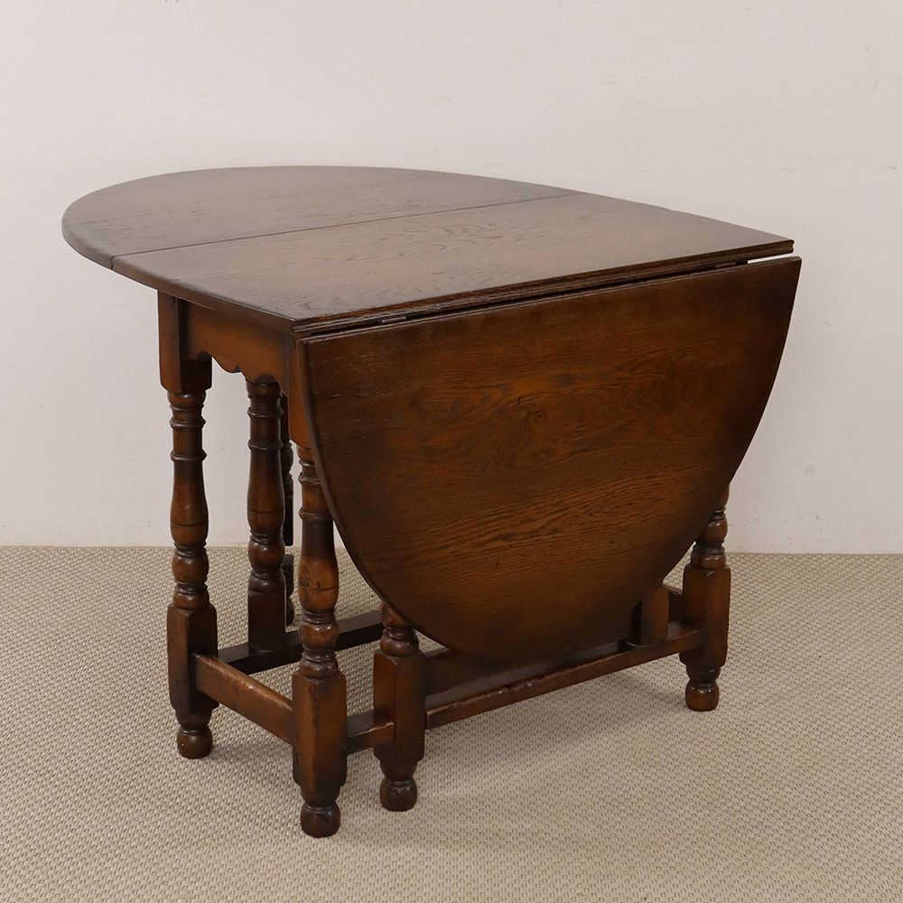 オシャレに揃う挽物細工♪ ゲートレッグテーブル VC112-041002