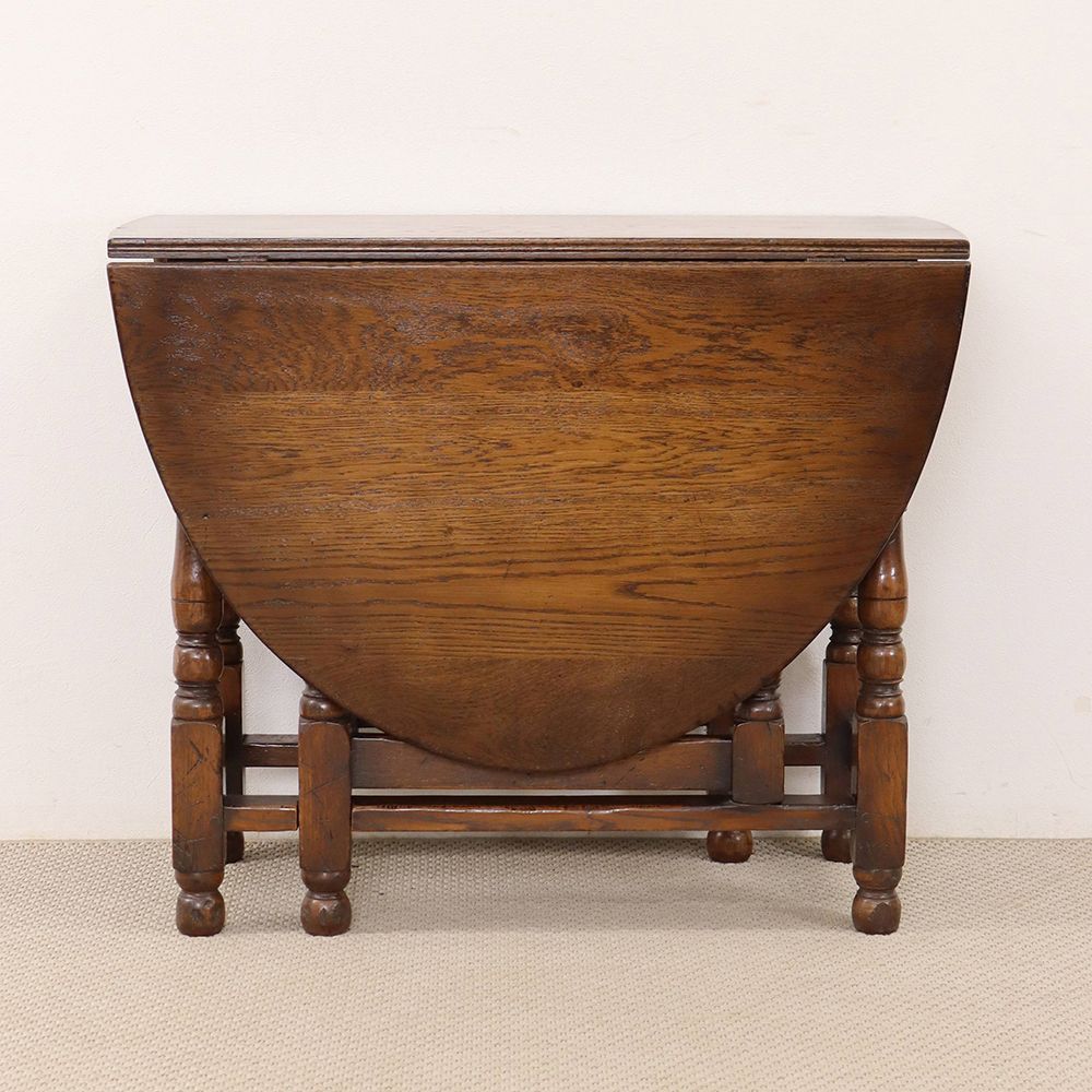 オシャレに揃う挽物細工♪ ゲートレッグテーブル VC112-041002