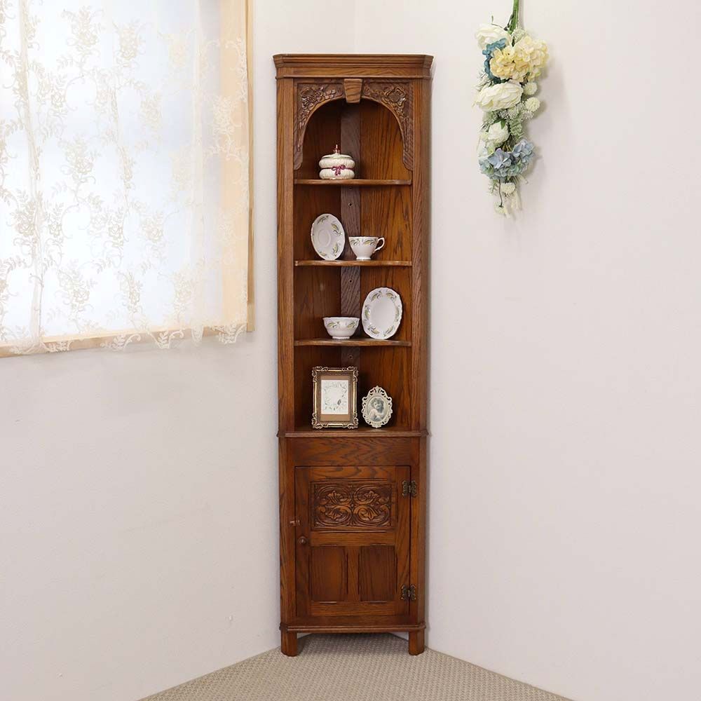 アーチに咲くバラ♪ コーナーカップボード(JAYCEE) VC113-051