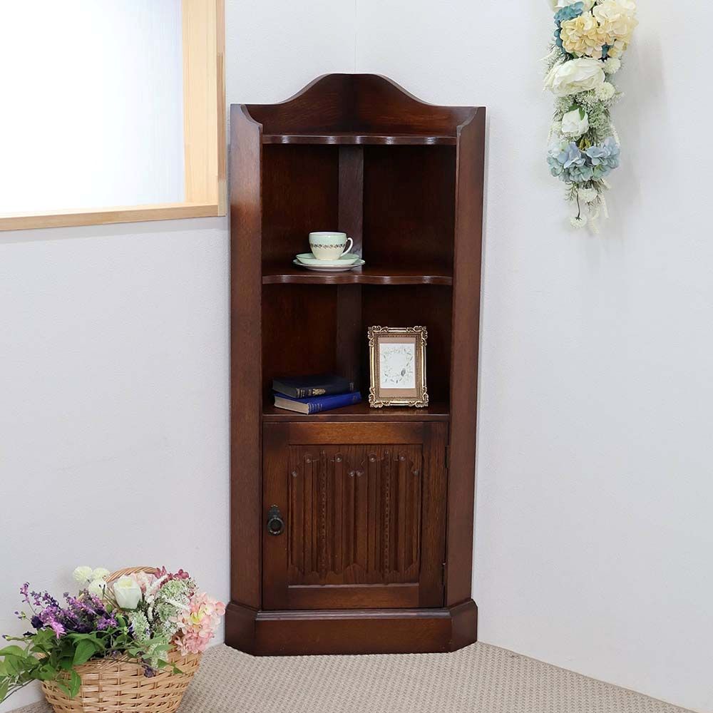 オシャレな作りが自慢です♪ コーナーキャビネット VC113-096