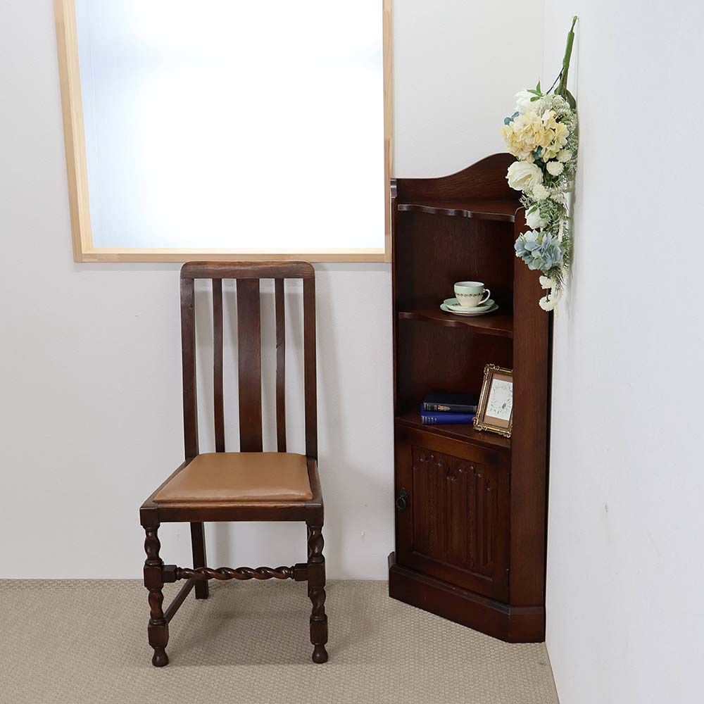 オシャレな作りが自慢です♪ コーナーキャビネット VC113-096