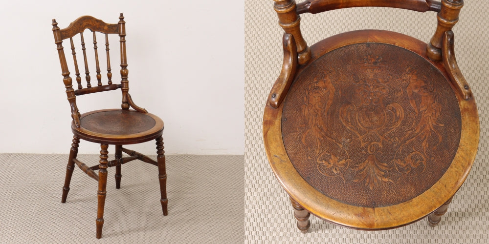 オシャレな装飾に夢中♪ ベントウッドチェア VC113-158