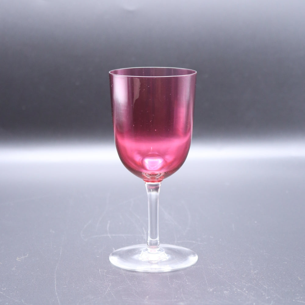 食前酒用の小ぶりなサイズ♪ アンティーククランベリーグラス VC113-190001