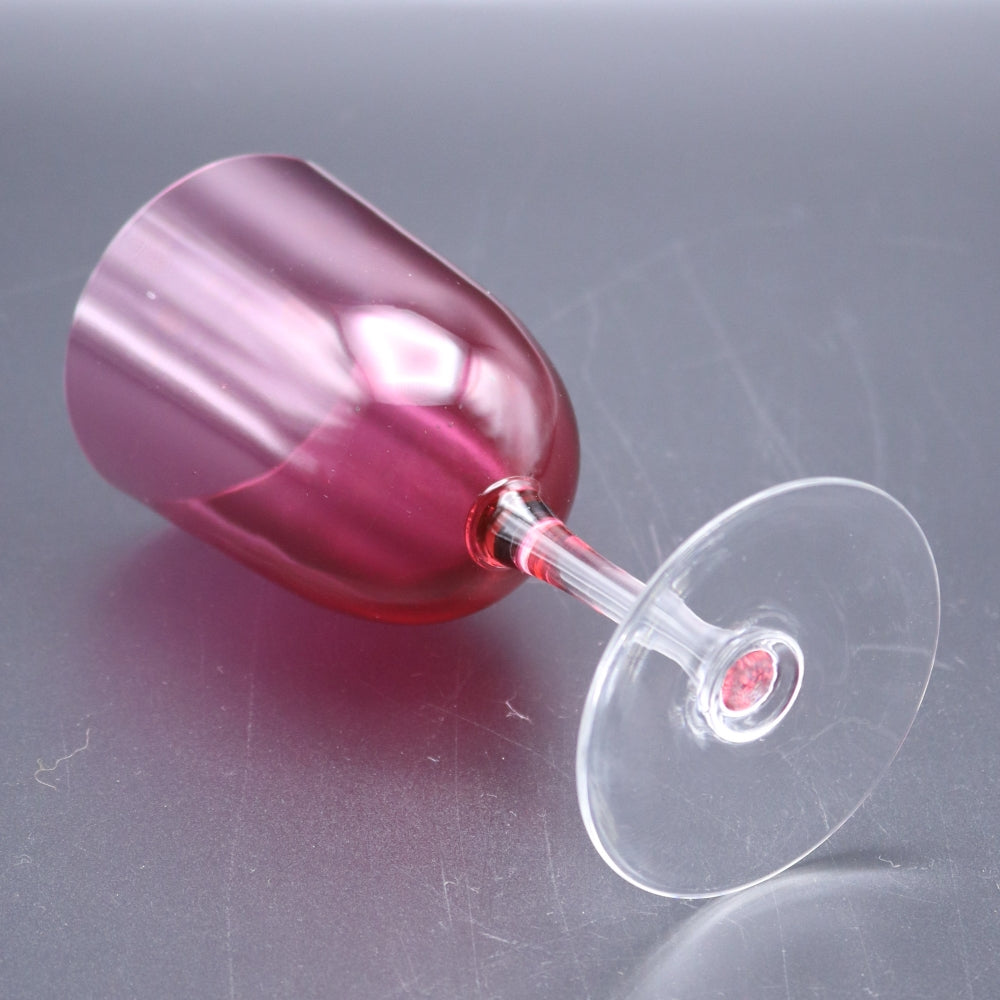 食前酒用の小ぶりなサイズ♪ アンティーククランベリーグラス VC113-190001