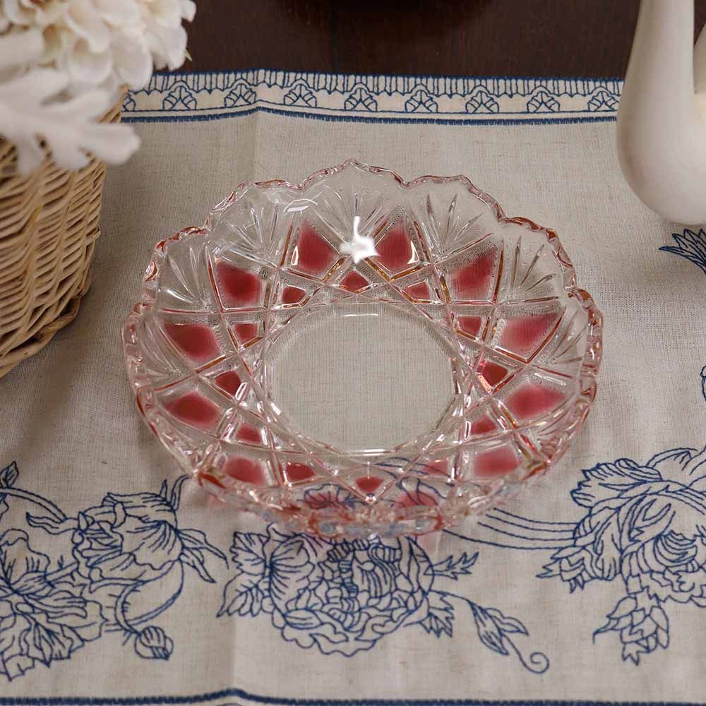 オシャレな挿し色♪ ガラスディッシュ VC113-258009