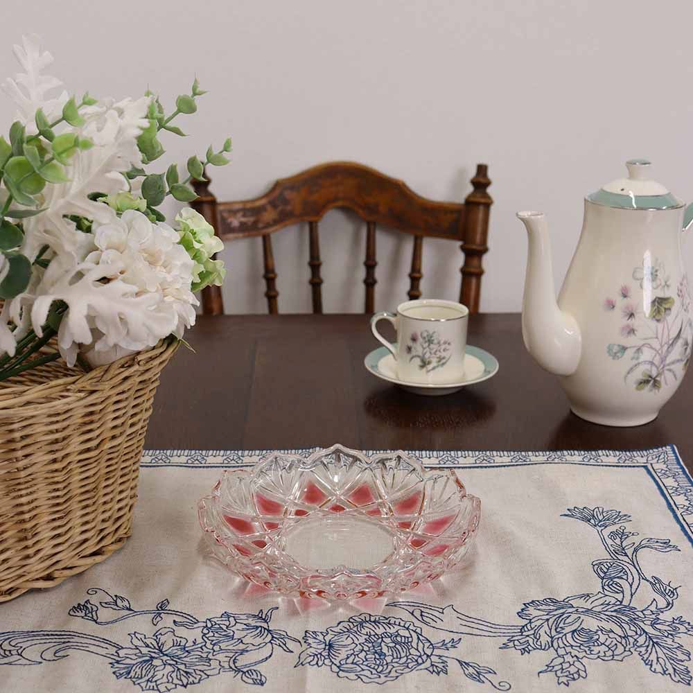 オシャレな挿し色♪ ガラスディッシュ VC113-258009