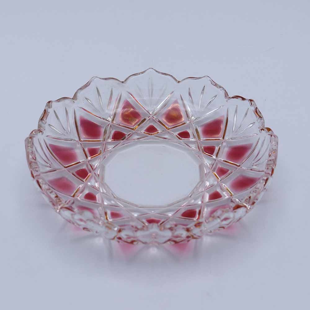 オシャレな挿し色♪ ガラスディッシュ VC113-258009