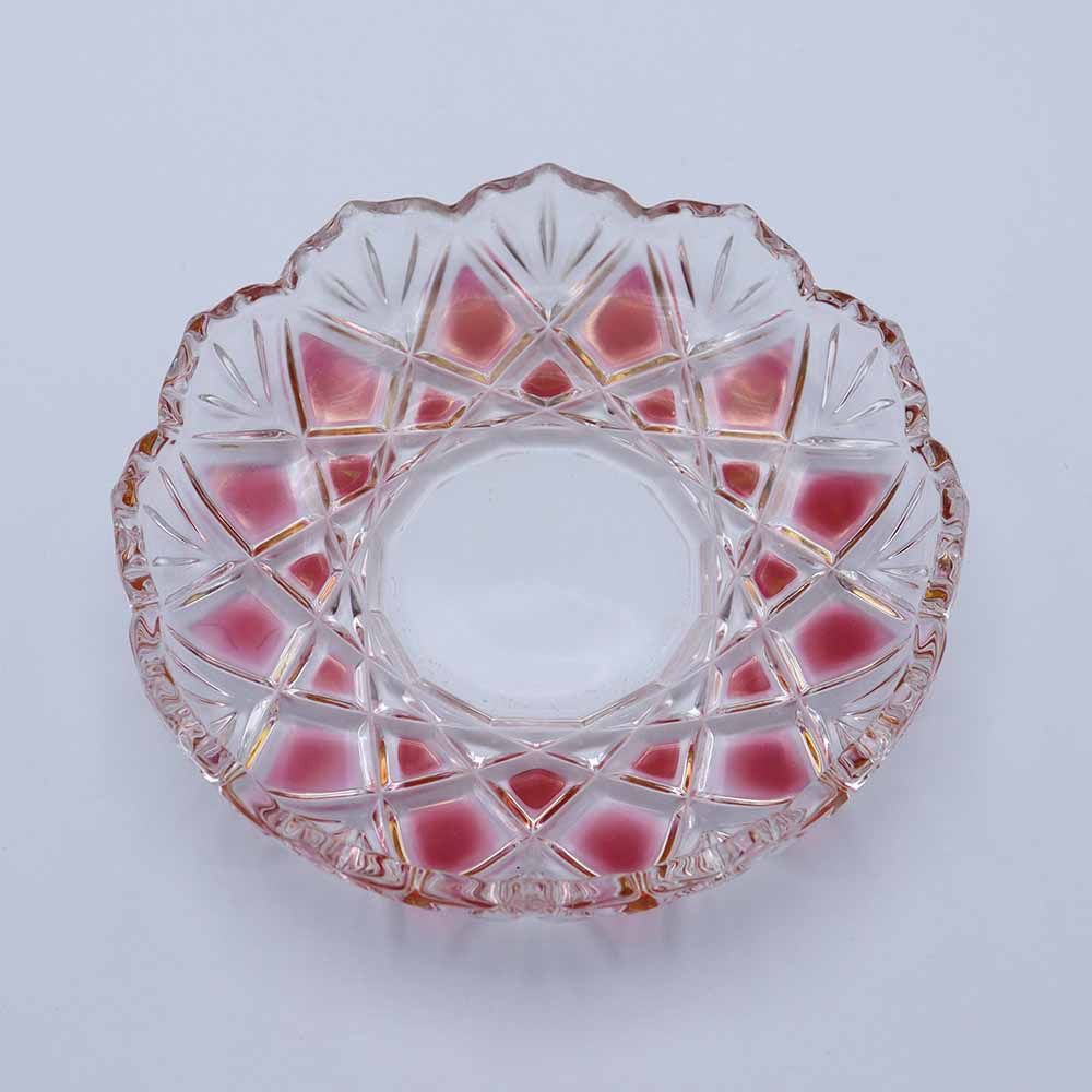 オシャレな挿し色♪ ガラスディッシュ VC113-258009