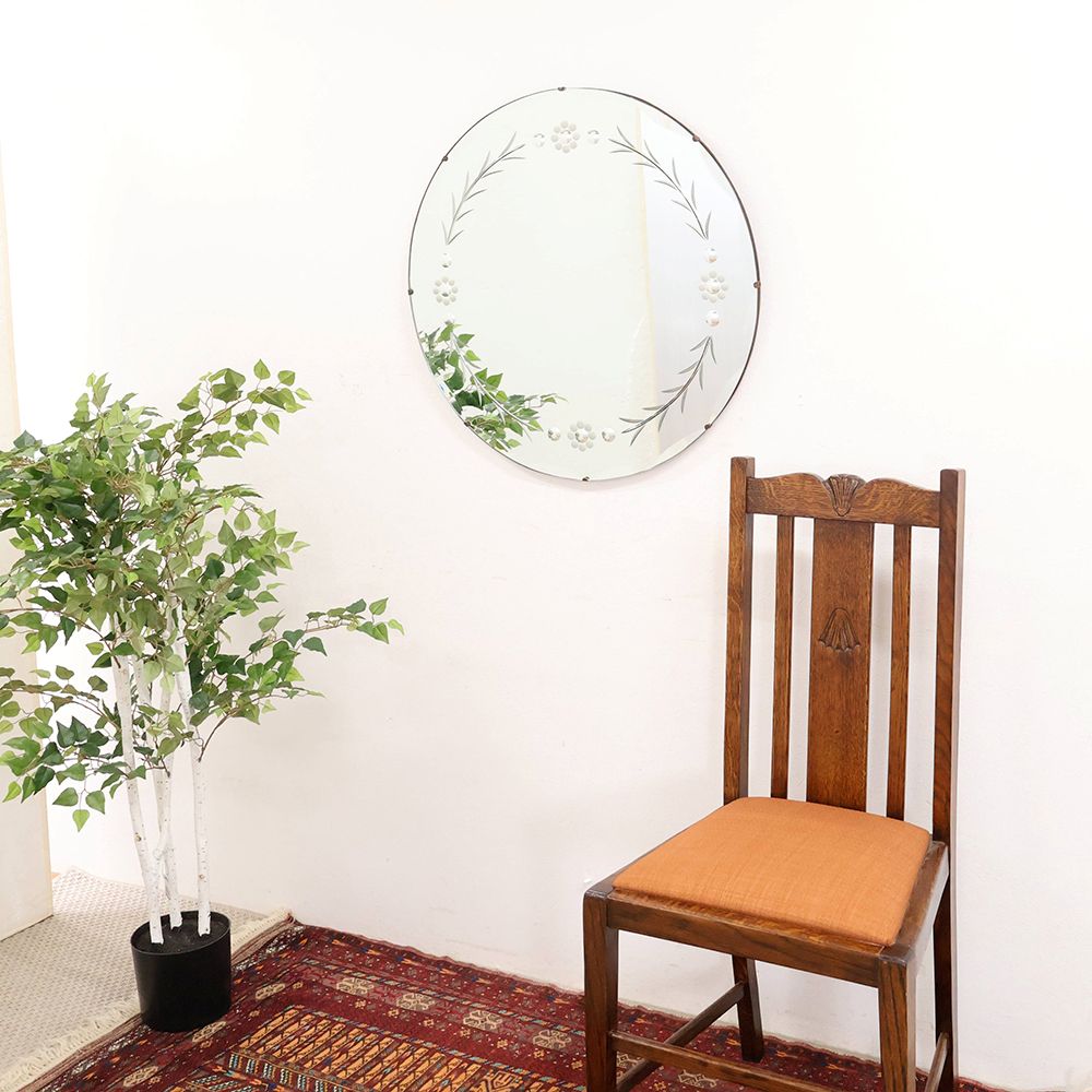 カッティングがロマンティックです♪ ウォールミラー VC114-044