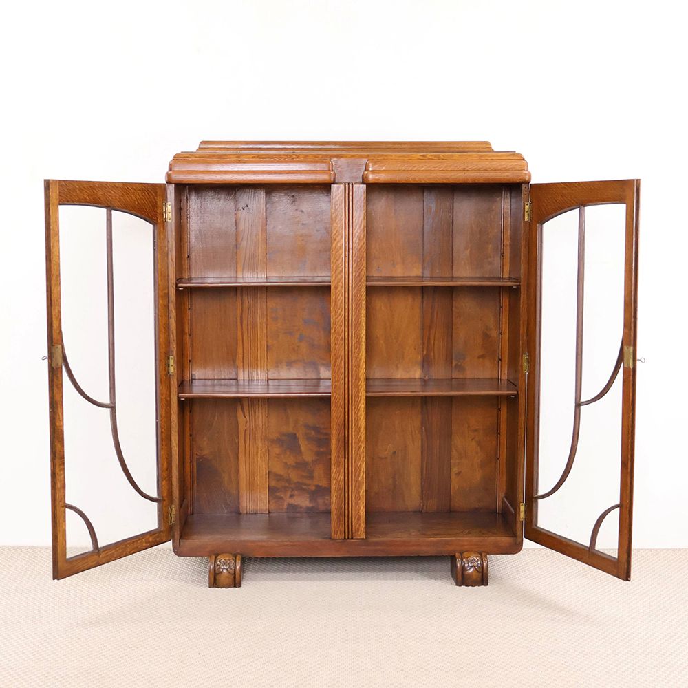 心惹かれる可憐な彫りの装飾♪ ブックケース VC114-059