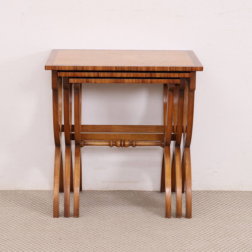 X型の脚がチャームポイント♪ ネストテーブル VC114-096