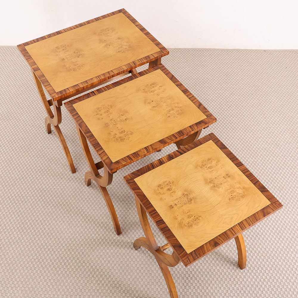 X型の脚がチャームポイント♪ ネストテーブル VC114-096