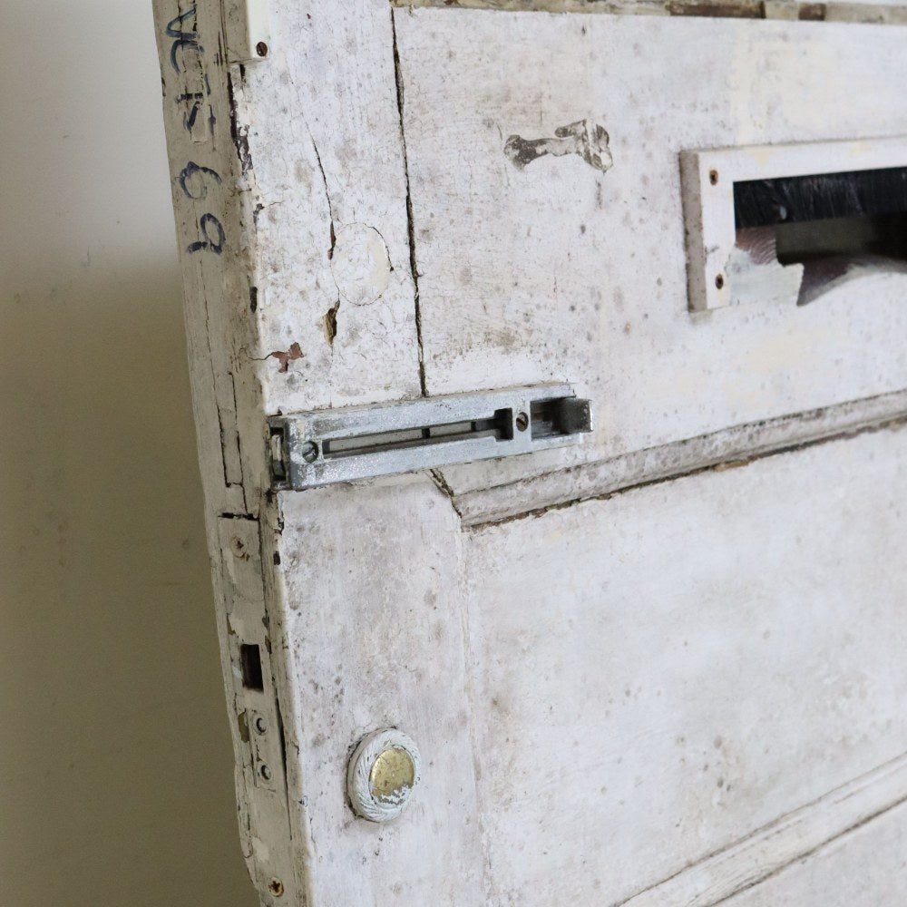 ガラスを組み合わせて理想のドアに♪ 英国アンティークドア(ガラスなしフレームのみ) VC75-069