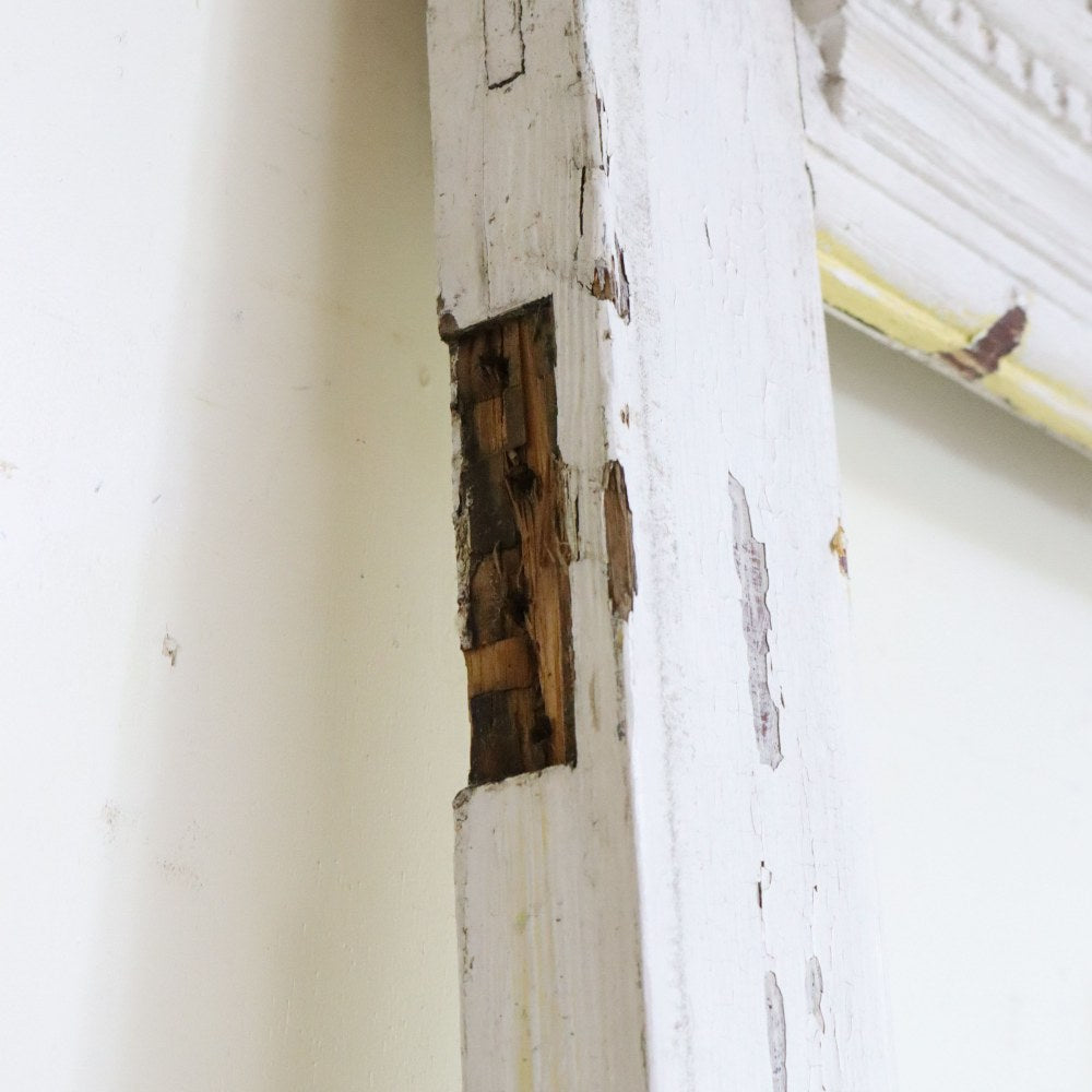 ガラスを組み合わせて理想のドアに♪ 英国アンティークドア(ガラスなしフレームのみ) VC75-069