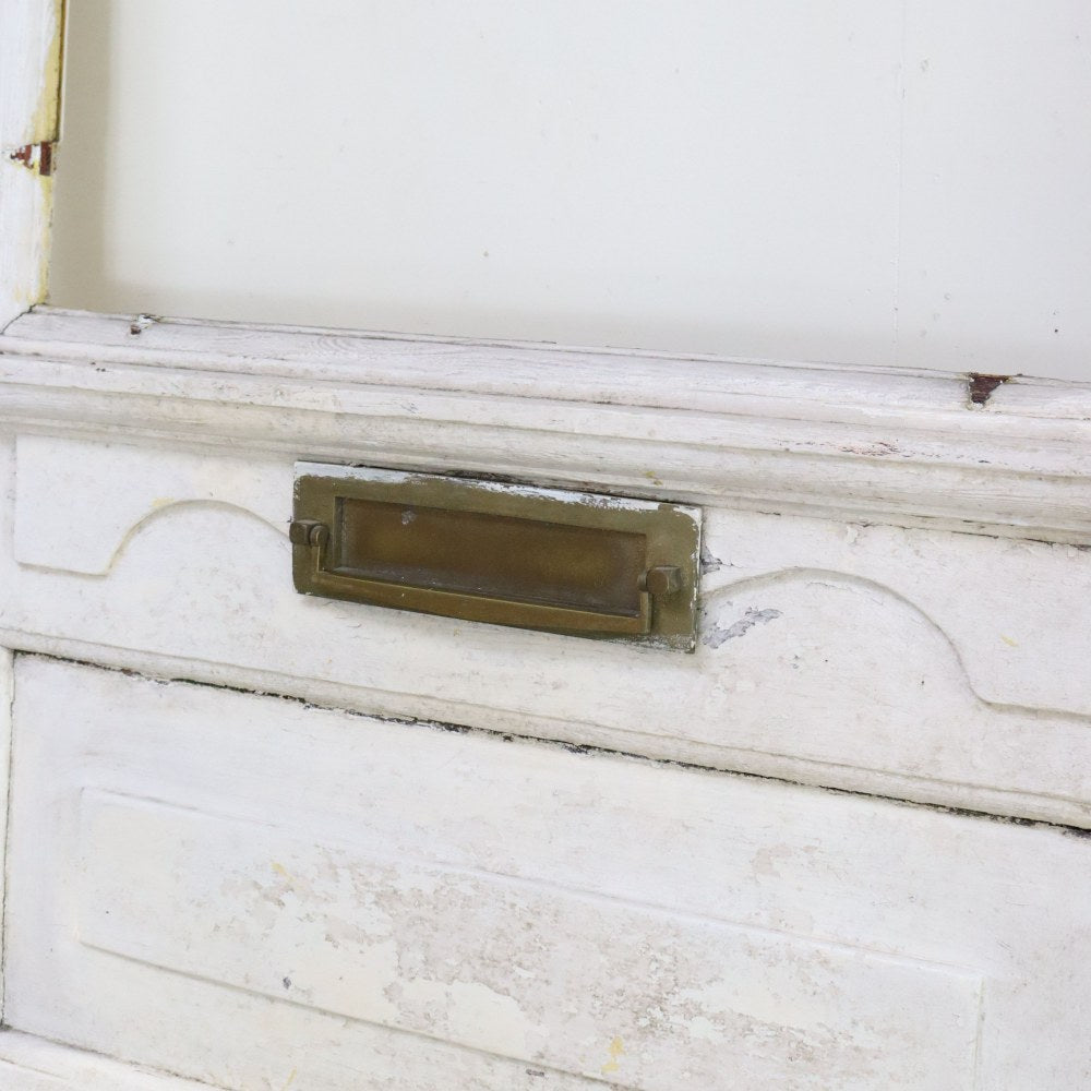 ガラスを組み合わせて理想のドアに♪ 英国アンティークドア(ガラスなしフレームのみ) VC75-069