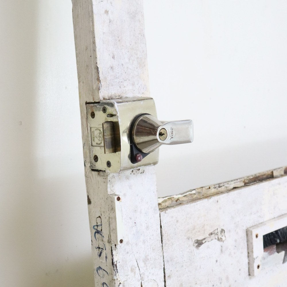 ガラスを組み合わせて理想のドアに♪ 英国アンティークドア(ガラスなしフレームのみ) VC75-069