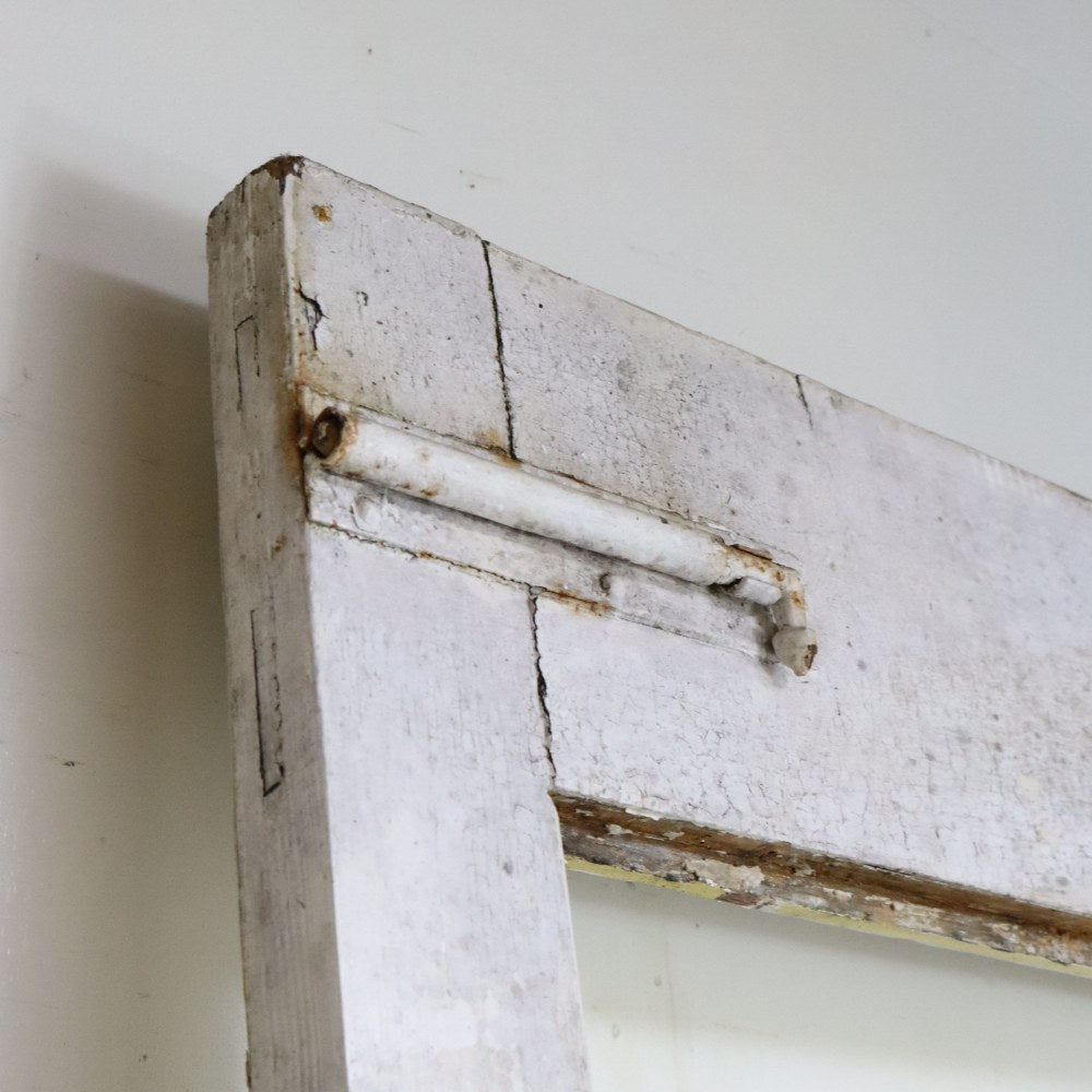 ガラスを組み合わせて理想のドアに♪ 英国アンティークドア(ガラスなしフレームのみ) VC75-069