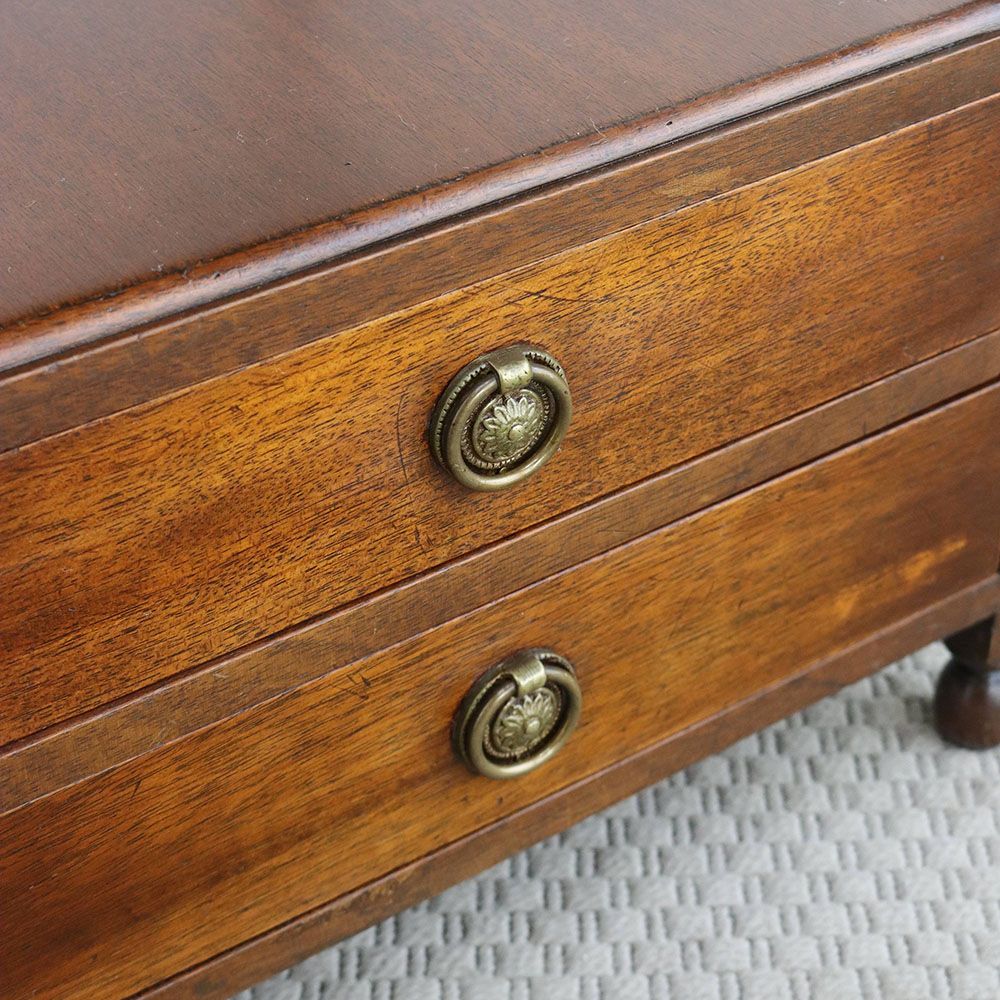 オシャレな革張りテーブル♪ サイドテーブル VC94-073