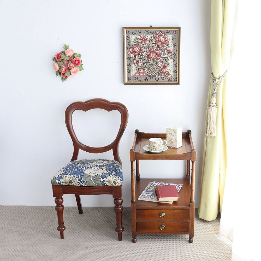 オシャレな革張りテーブル♪ サイドテーブル VC94-073