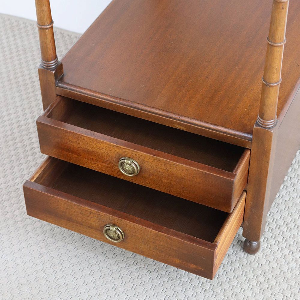 オシャレな革張りテーブル♪ サイドテーブル VC94-073