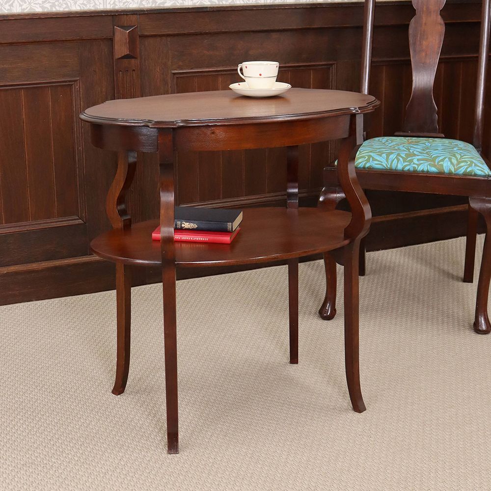 オーバル型の棚がポイント♪ オケージョナルテーブル VC97-065