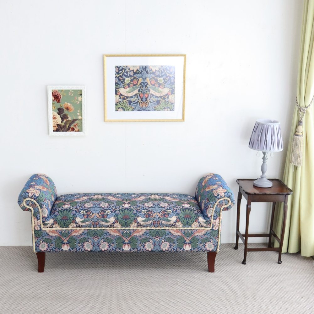 オシャレなくつろぎベンチ♪ ロールアームベンチ VI1-33031RB-VI02