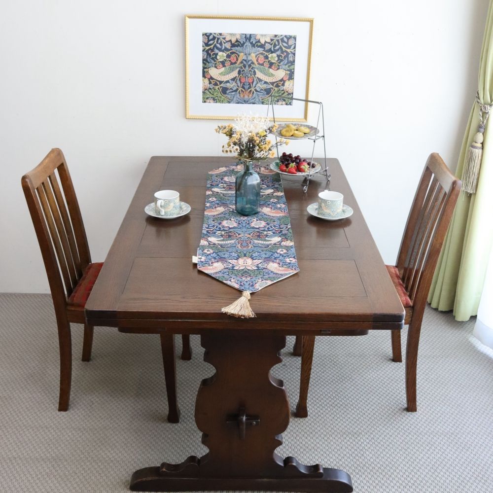 オシャレなタッセル付き♪ テーブルランナー120 VI1-33187TR